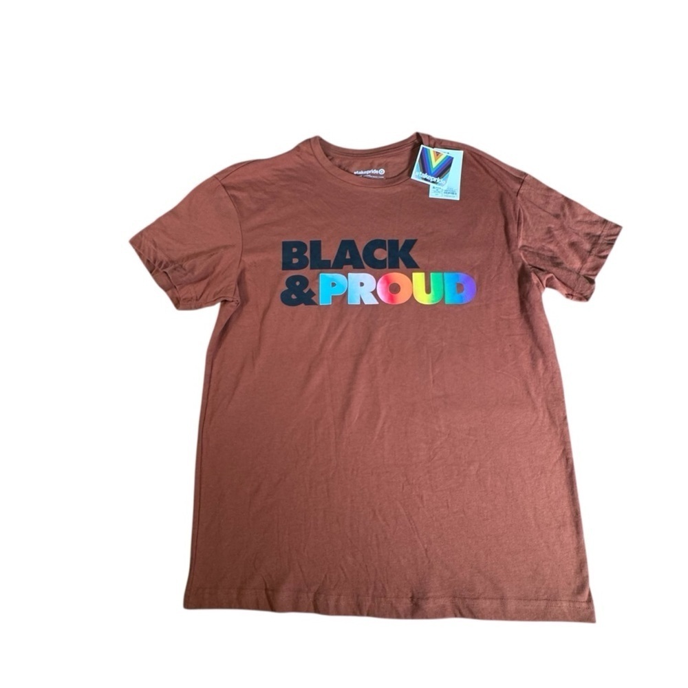 Black & Proud TakePride T-Shirt XS Target LGBTQ Rainbow Graphic Tee NWT
